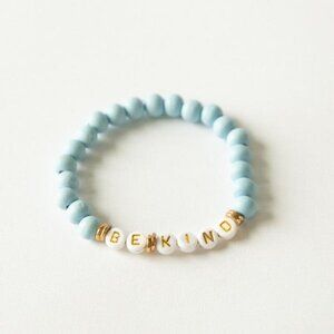 Be Kind Stretchy Positivity Beaded Bracelet